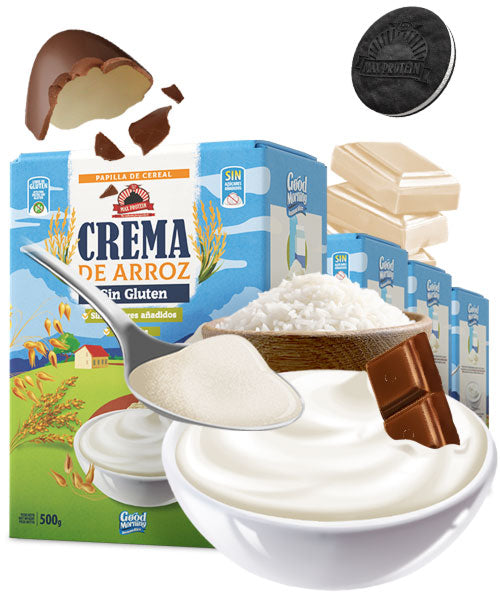Crema de arroz sin gluten, cereales calientes, 14 oz (paquete de 12)  (421744) : : Alimentos y Bebidas